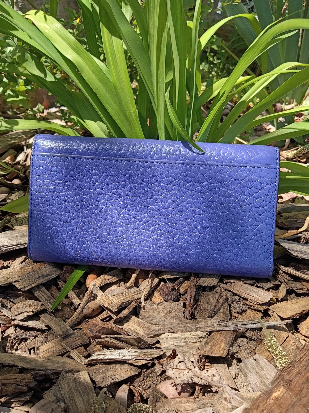 kate spade New York Pebbled Leather Continental Bay Street Wallet - Baja Blue - Picture 2 of 6